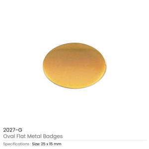 Oval Flat Metal Badges - Image 4