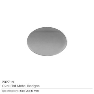 Oval Flat Metal Badges - Image 3