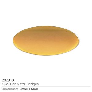 Oval Flat Metal Badges - Image 4