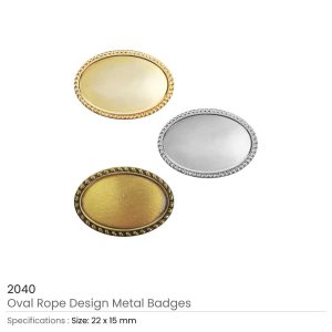 Oval Rope Design Logo Badges - Image 5