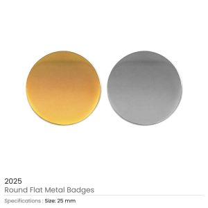 Round Flat Metal Badges - Image 5