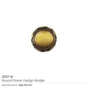 Round Flower Design Logo Badges - Image 5