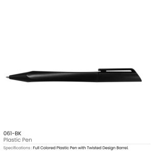 Twisted Design Plastic Pens - Image 10