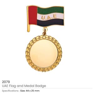 UAE Flag and Medal Badges - Image 3