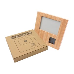 Bamboo Photo Frame with Digital Clock - Image 5
