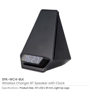 Wireless Charger BT Speaker with Clock - Image 3