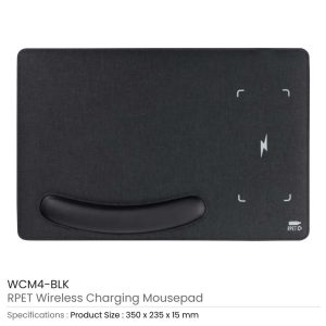 RPET Wireless Charging Mousepads - Image 3
