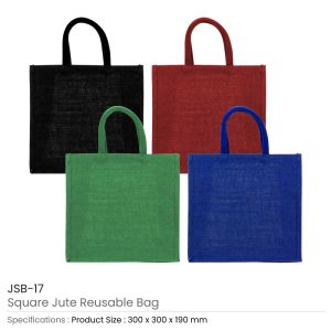 Reusable Square Jute Bags - Image 3