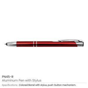 Aluminum Pens with Stylus - Image 4