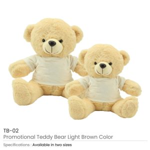Promotional Teddy Bear Toys with Printable White Tshirt - Image 3