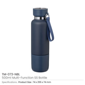 Multi-function SS Bottles, Double Wall, Base Cup, Lanyard, 500ml - Image 12