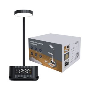 Desk Lamp with 15W Wireless Charger, Clock and Pen Holder - Image 13