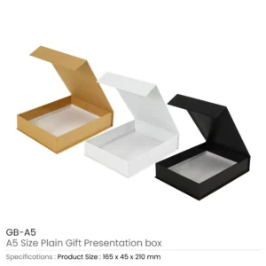 Plain Gift Packaging Box A5 Size with Magnetic Flap - Image 3